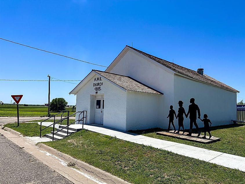 A.M.E. church at Nicodemus National Historic Site, Kansas