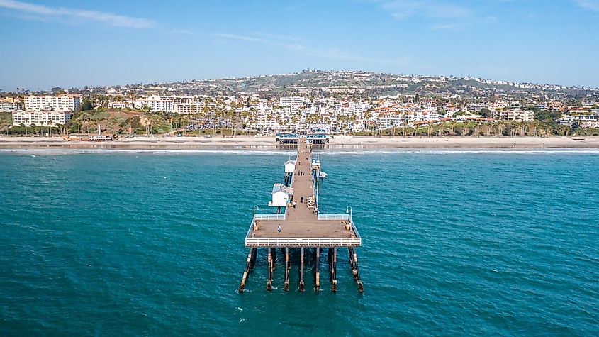 Aerial view of San Clemente, California