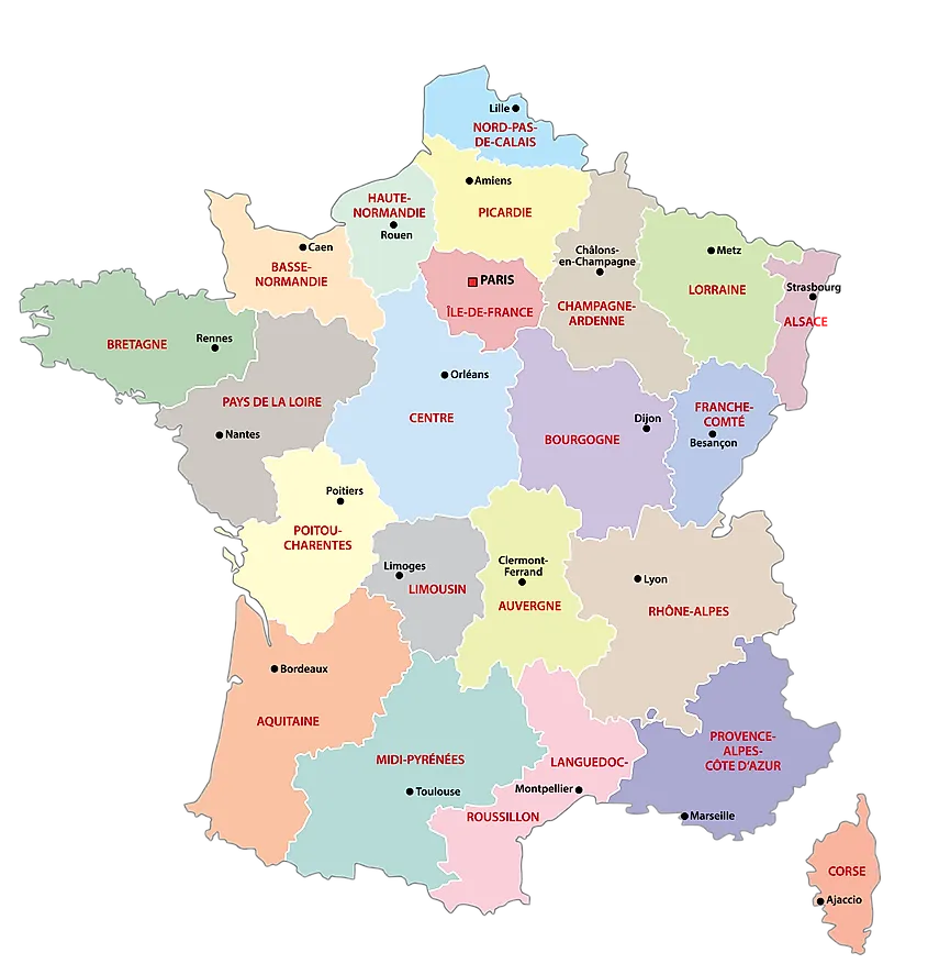 World Outline Map France France Maps & Facts - World Atlas