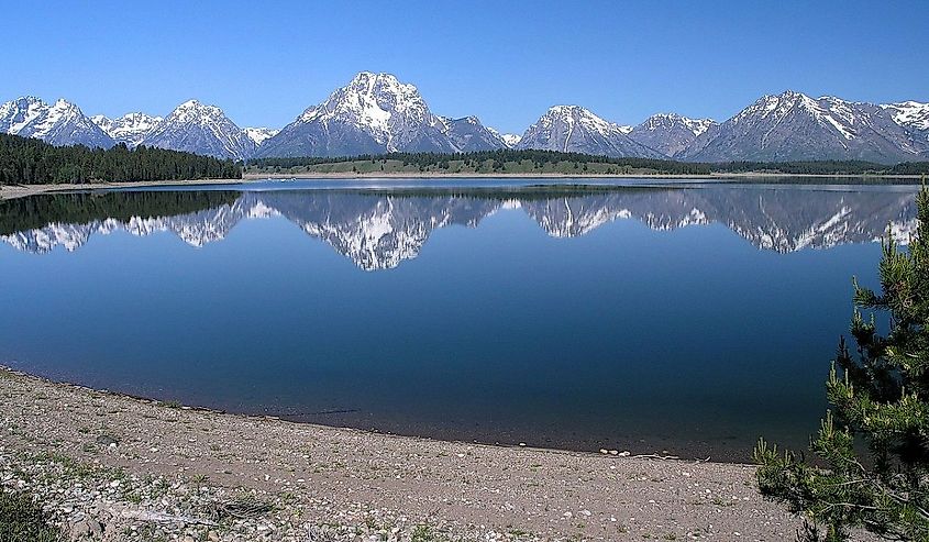 Jackson Lake and Mount Moran in Wyoming
