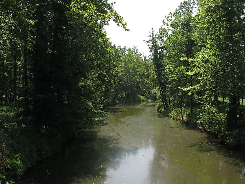 The Tradewater River in Kentucky. 