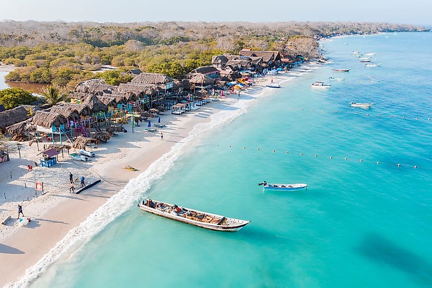 Baru Beach. Paradise only one hour by car from Cartagena.