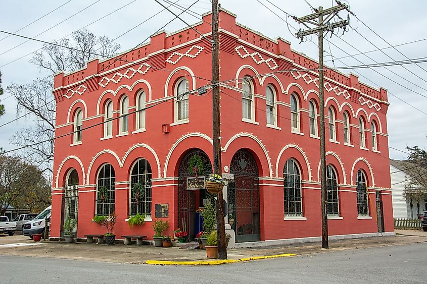 A historical building in St. Francisville, Louisiana