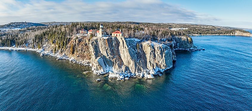 Lake Superior shoreline near Split Rock Lighthouse.