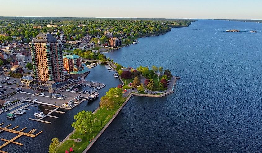Overlooking downtown Brockville, Canada.