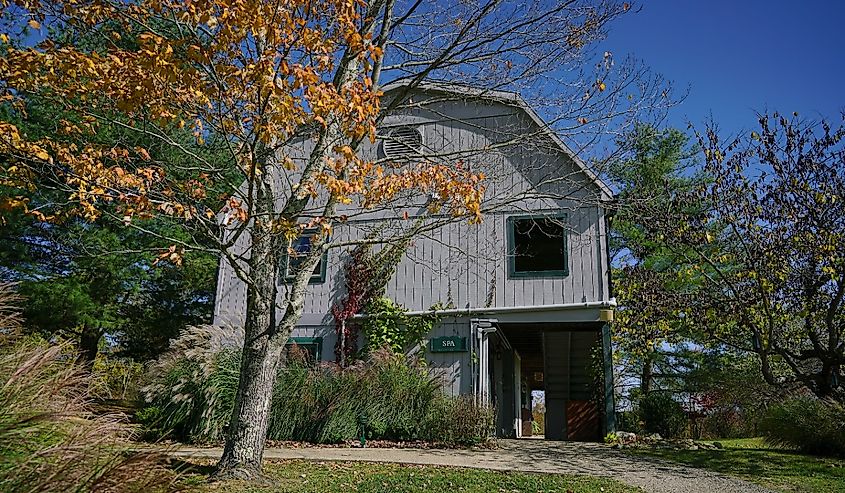 Cedar Falls, Ohio - Oct. 2022: View of nostalgic settings