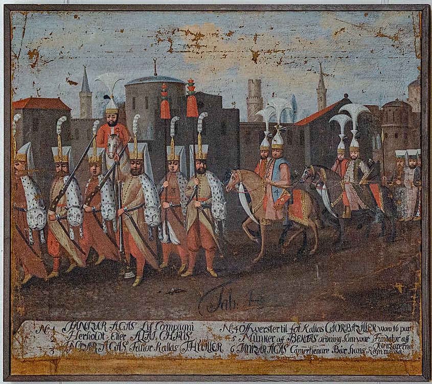 A painting of the Janissary corps.