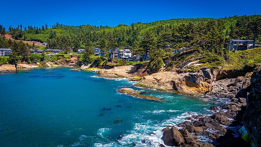 A shot of Depoe Bay in Orgeon