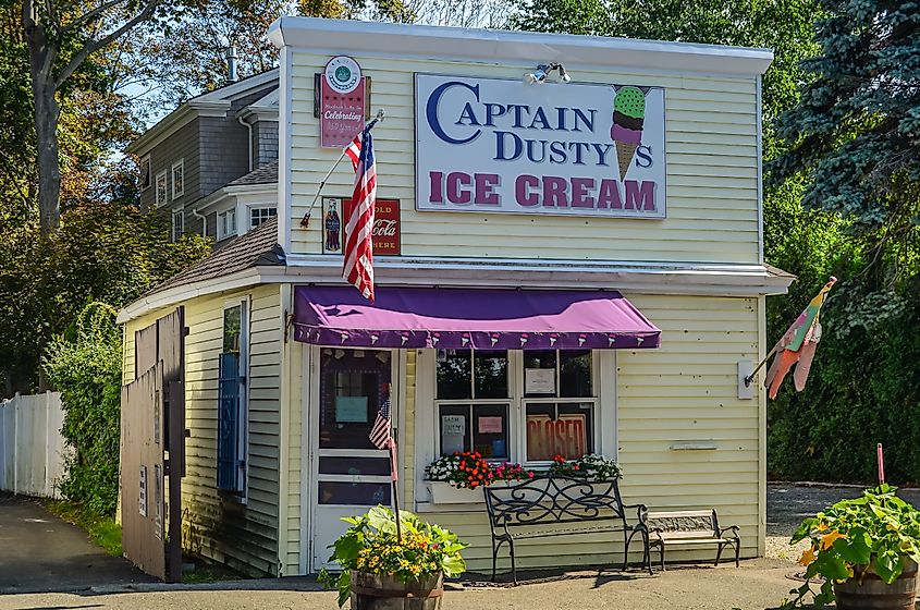 Ice cream parlor in Manchester-by-the-Sea, Massachusetts
