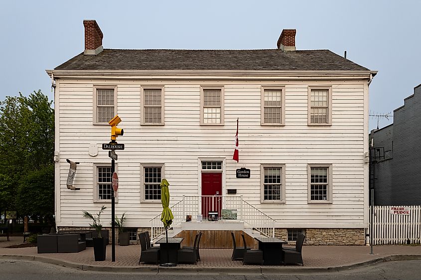 Gordon House, Amherstburg, Ontario, 1798. Photo via Wikimedia Commons.