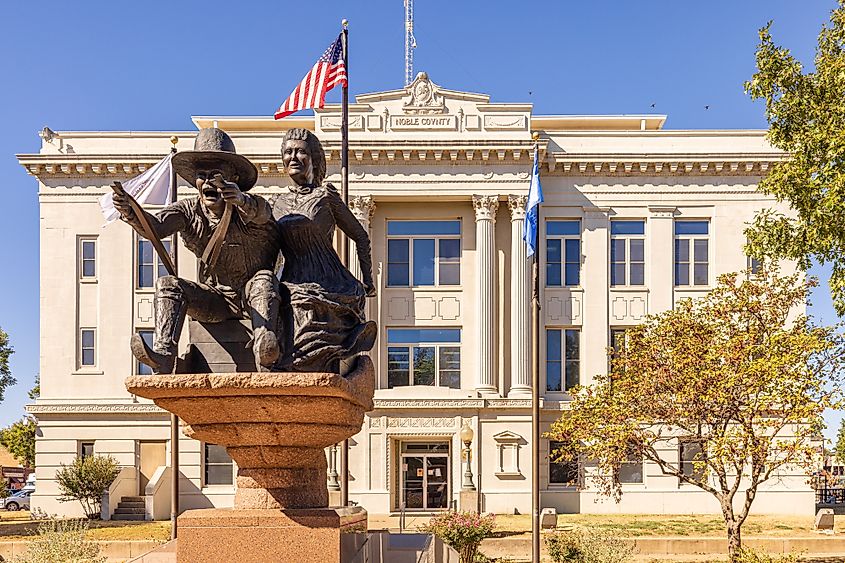 The Noble County Courthouse in Perry, Oklahoma
