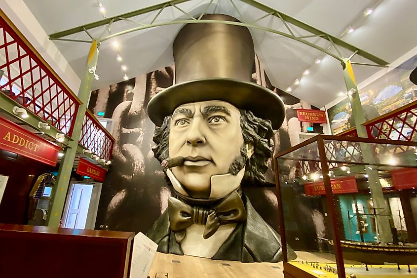 Brunel at the Being Brunel exhibit in Bristol Image credit Bryan Dearsley