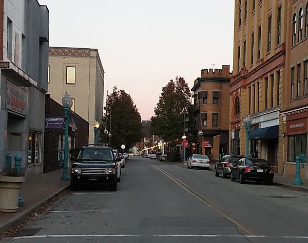 East Main Street in Carnegie, Pennsylvania. 