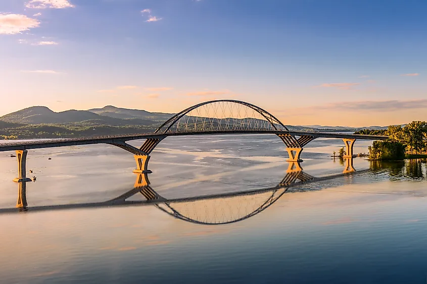 Champlain Bridge across Lake Champlain connecting New York and Vermont