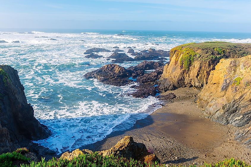 Seascape at Glass Beach, Fort Bragg.
