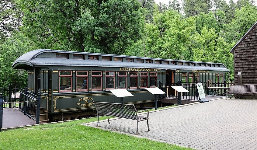 Train in Spearfish, South Dakota.