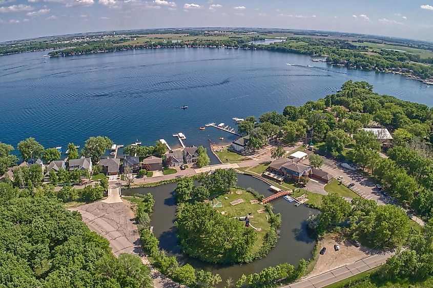 The beautiful Lake Okoboji.