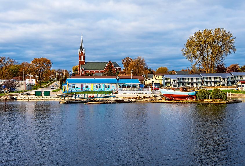 Algoma, Wisconsin, view from the water.
