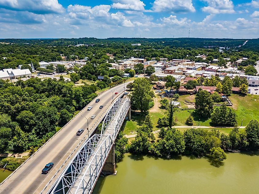 Aerial view of Bastrop, Texas