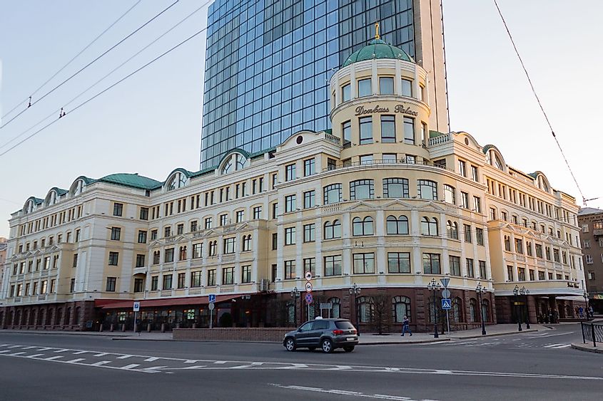 Donbass Palace Hotel in Donetsk, Ukraine