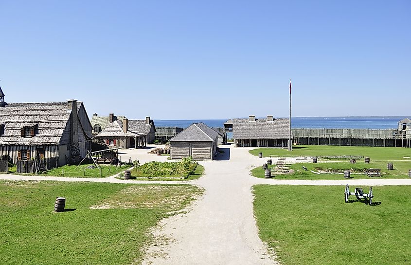 Colonial Fort Michilimackinac.