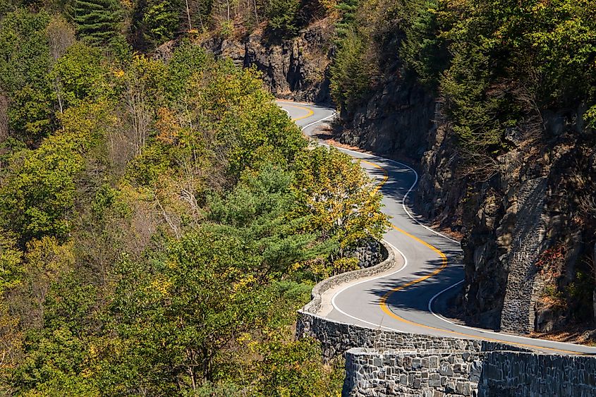 Hawk's Nest section of the Upper Delaware Scenic Byway in New York.