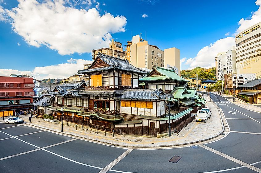 Matsuyama, the largest city on Shikoku, Japan.