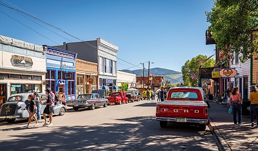A vintage car show takes place on a beautiful weekend in Creede, Colorado.