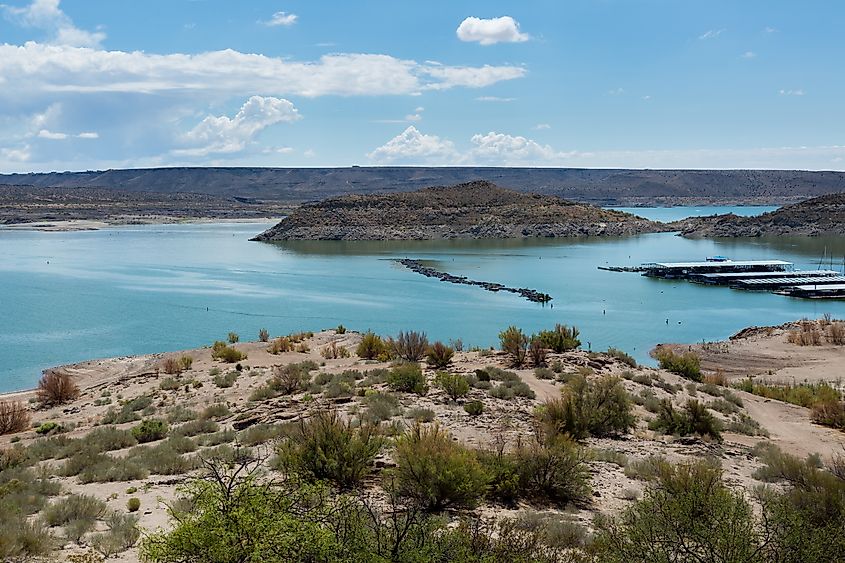 Elephant Butte Reservoir in New Mexico.