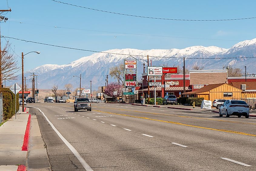 Street view in Bishop, California.