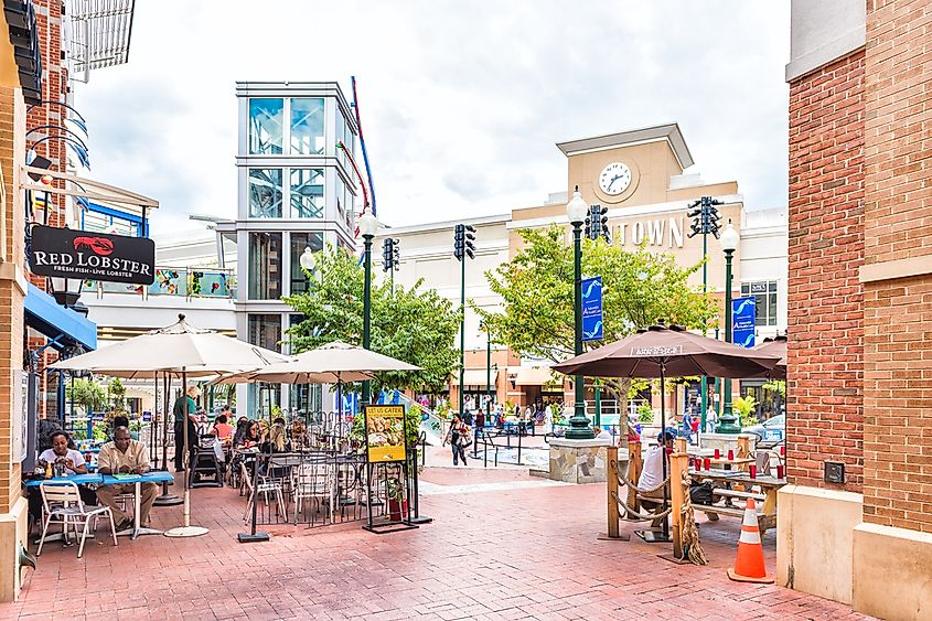 Downtown area of city in Maryland, via Andriy Blokhin / Shutterstock.com