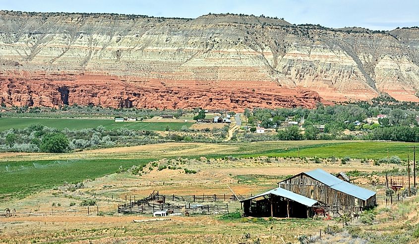 Cannonville, Utah Desert Vista with Red Rock Formations