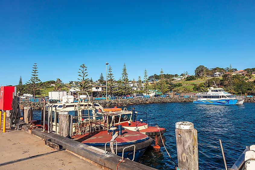 Pier at the harbor at Eden, New South Wales, Australia
