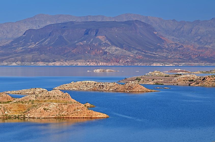 Landscape of Lake Mead, Lake Mead National Recreation Area, Las Vegas, Nevada