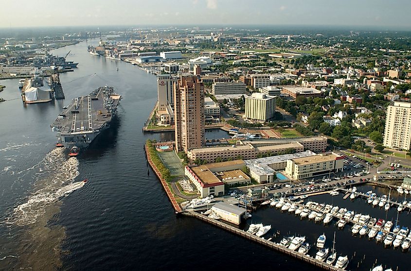 Downtown Portsmouth on the Elizabeth River