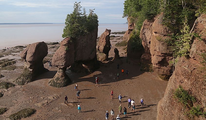 Staircase Cove, Hopewell Rocks, Bay of Fundy, New Brunswick.