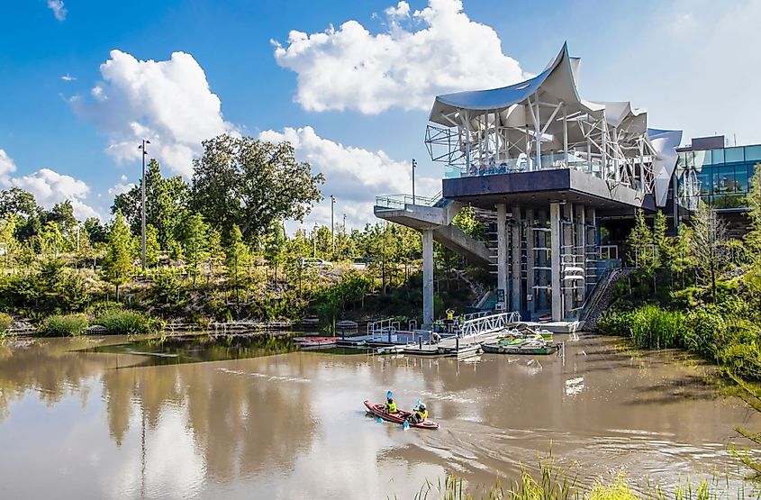 The Gathering Place - an award winning public park in Tulsa, Oklahoma