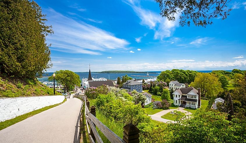 Overlooking Mackinac Island