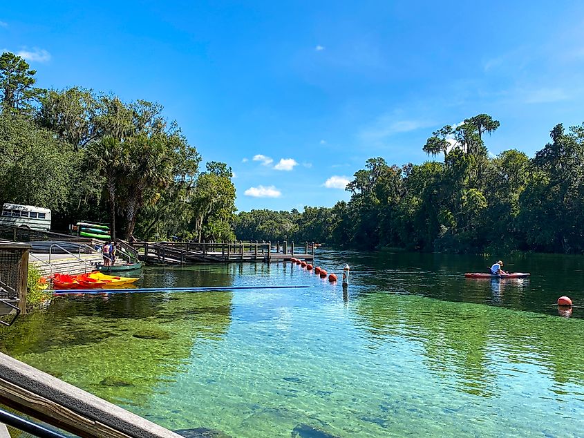 The Rainbow River in Dunnellon, Florida
