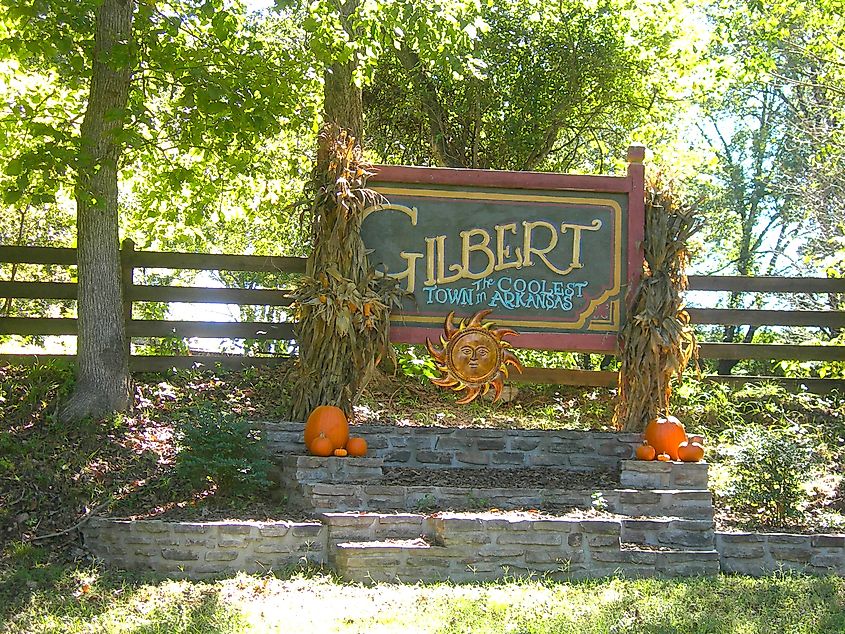 Welcome to Gilbert, Arkansas.