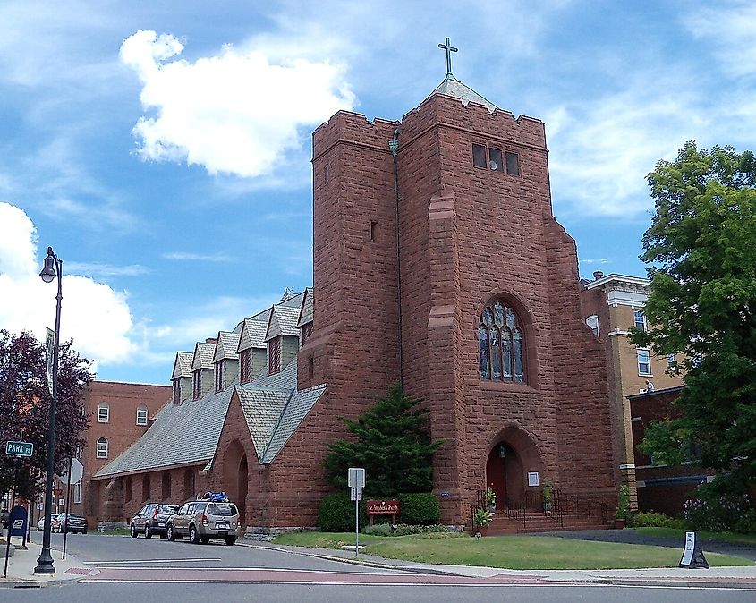 St. Stephan's Episcopal Church in downtown Pittsfield, Massachusetts.