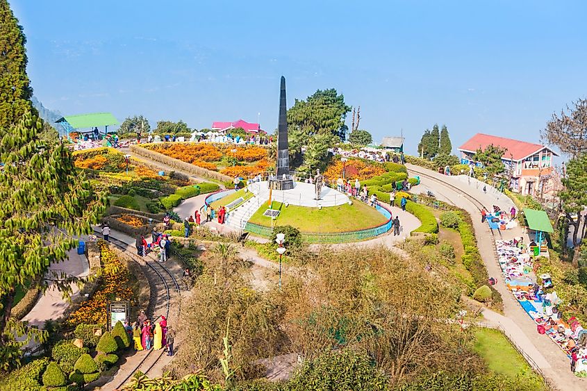 Batasia Loop in Darjeeling, India