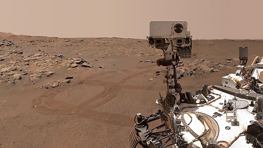 Изображение Марса, полученное NASA Land Rover Perseverance
