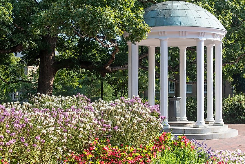 The Old Well at the University of North Carolina in Chapel Hill.