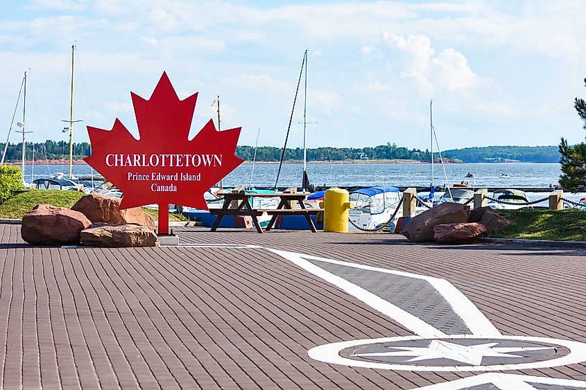 A scene from coastal Charlottetown, Prince Edward Island, Canada