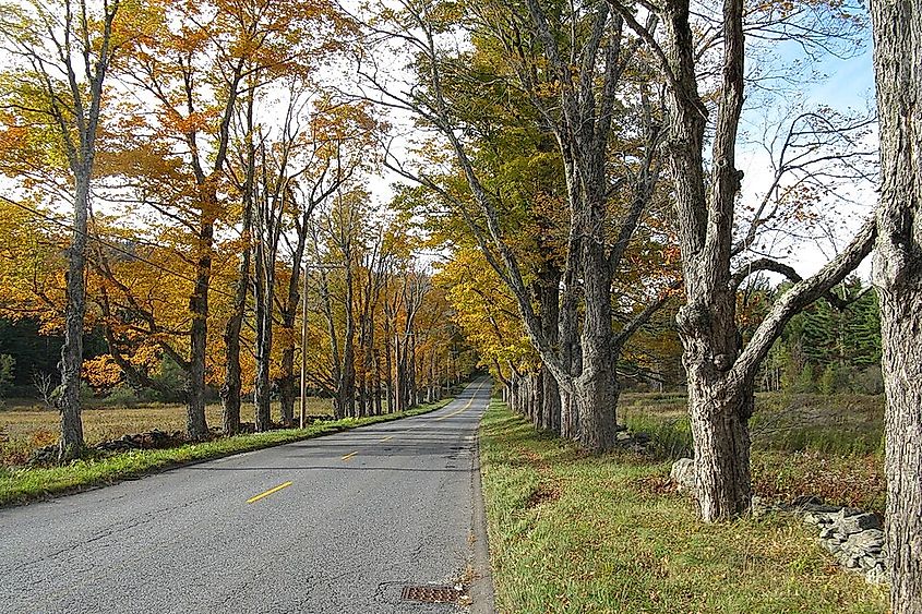 Route 116 in Plainfield, Massachusetts