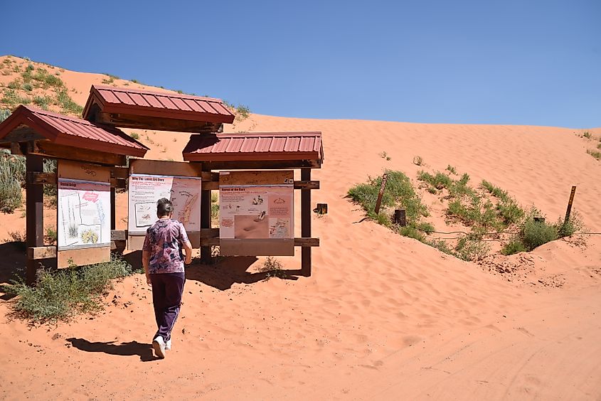 The Coral Pink Sand Dunes State Park in Kanab, Utah