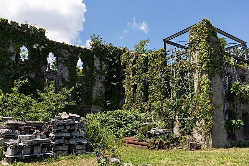 Smallpox Memorial Hospital ruins in New York.