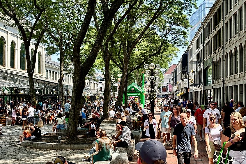 Quincy Market in Boston.