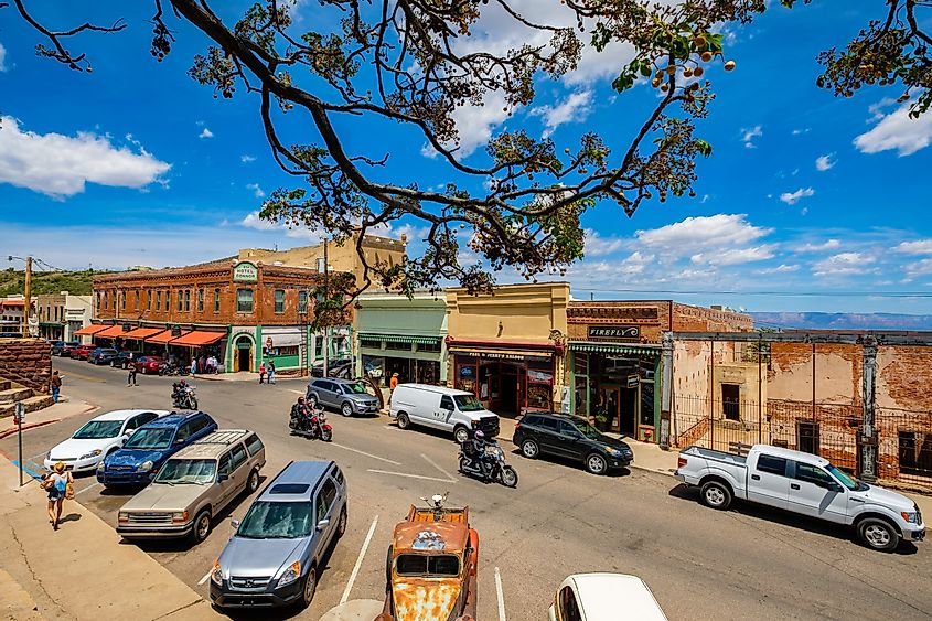 Cityscape view of the downtown area of this popular small mountain town located in Yavapai County, via Fotoluminate LLC / Shutterstock.com